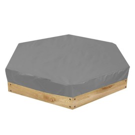 Sandpit Cover Pool Protection Cover Multi-Function Easy Clean Waterproof Drawstring for Outdoor Use (Gray)