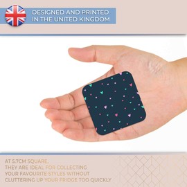 Destination Vinyl ltd Fridge Magnet - Cute Little Love Hearts Print for Office, Cabinet and Whiteboard, Magnetic Stickers, 44792