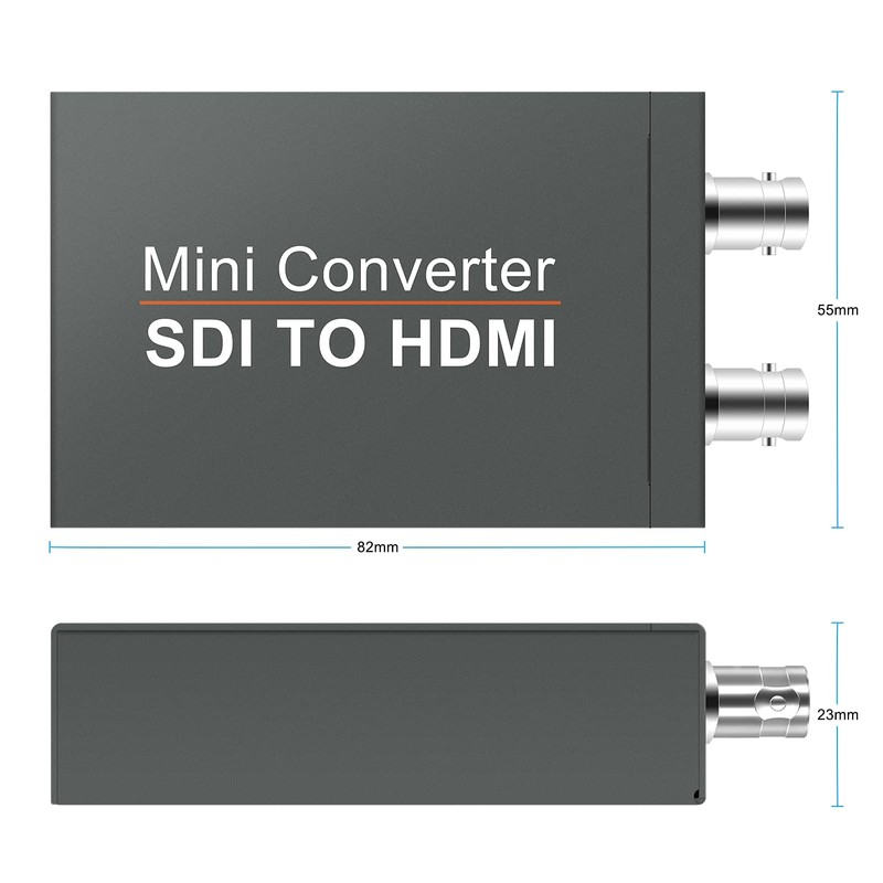 HDSUNWSTD SDI to HDMI Video Mini Converter with Audio Embedder,SDI
