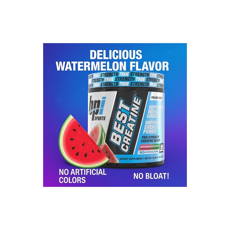 BPI Sports Best Creatine Powder, Watermelon Cooler, 10.58 Ounce