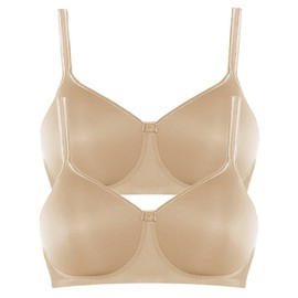 Anita Tonya 5706X Denture Bra with Cup Size 70-95 AA-E Pack of 2, Skin/skin, 90A