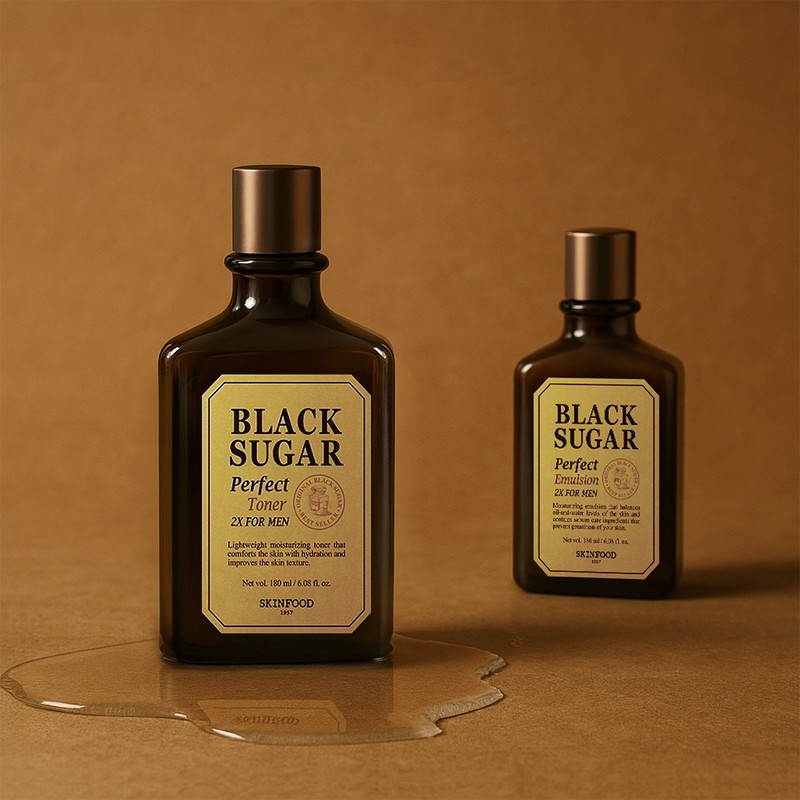 SKINFOOD Black Sugar Perfect Toner 2X For Men 180ml -