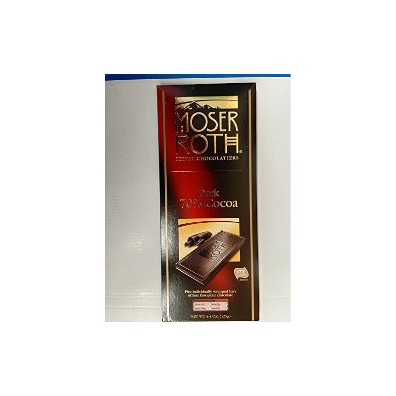Moser Roth Premium Fine German Dark Chocolate 70%/85% Cocoa (6