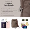Baggallini Damen Theft Activity Crossbody Bag Securtex Anti-Diebstahl-Umhängetasche, Portobello