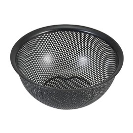 リバティーコーポレーション シリコーン加工 ステンレス製 パンチングザル 15cm 足付 ブラック LD-450 Style Kitchenware