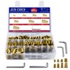 Junchen 284pcs Steel Threaded Inserts for Wood Furniture Screw,M4 M5