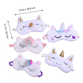 FOMIYES Pcs Plush Sleep Masks Unicorn Eye Cover Comfortable Blindfold for Sleep