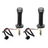 2Pcs 3 Button Excavator Joystick Handles 6 Pin Aluminum Alloy