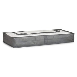 Zeller Under Bed Storage Bag 103x45x15cm of Fleece in Grey, 103 x 45 x 15 cm