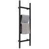 FUIN 57in Wall Mounted Wooden Blanket Ladder Living Room Decorative