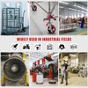 CWfutureparts 6"X2" Heavy Duty Industrial Casters,Crowned Polyurethane Tread Cast Iron