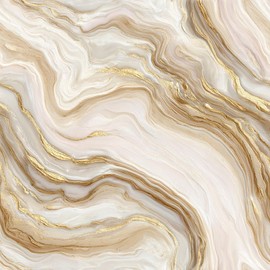 IOHEFY Peel and Stick Floor Tiles 12x12 Inch Beige Marble Pattern Self Adhesive Vinyl Flooring Planks Gold Vein Design for Kitchen Bathroom Bedroom Living Room DIY Home Renovation