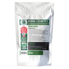 Henna Cosmetics Henna Hair Color & Beard Dye for Men | Brown Red Henna Powder for Hair | Organic Hair Dye without Chemicals | 100 Grams / 3.52 Ounce