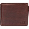 Mancini Buffalo RFID Secure Center Wing Billfold, Brown