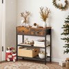 HOOBRO 29.5" Narrow Console Table with 2 Fabric Drawers, Sofa
