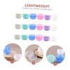 Ipetboom 18pcs Refillable Cream Jars for Travel Portable Multi Cosmetic
