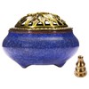 Miupoo Incense Burner and Cone Incense Holder with Brass Incense