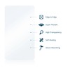BROTECT Pack of 2 Full Cover Screen Protectors for AcclaFit