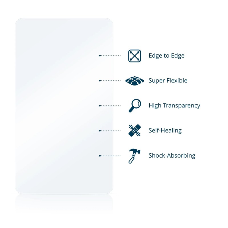 BROTECT Pack of 2 Full Cover Screen Protectors for AcclaFit