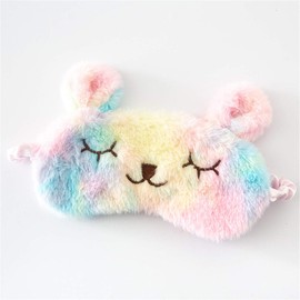 Cute Animal Sleeping Mask Soft Plush Blindfold Cute Rabbit Panda Koala Eye Cover Eyeshade for Kids Teens Girls Women (Rabbit)
