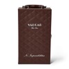 VADCAD Brown 2 Bottle Wine Carrier Case with 4 Piece