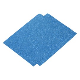 MECCANIXITY Glitter EVA Foam Sheets Blue 10.8x8.4 Inch 1.5mm for Arts and Crafts Pack of 2