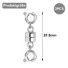 GYHWOFUL Pack of 2 Magnetic Clasp Chain, Chain Extension Sterling