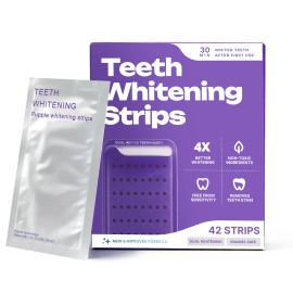 Purple Color Correction Teeth Whitening Strips Tooth Stain Purple Teeth Whitening StripsFlavor: Mint