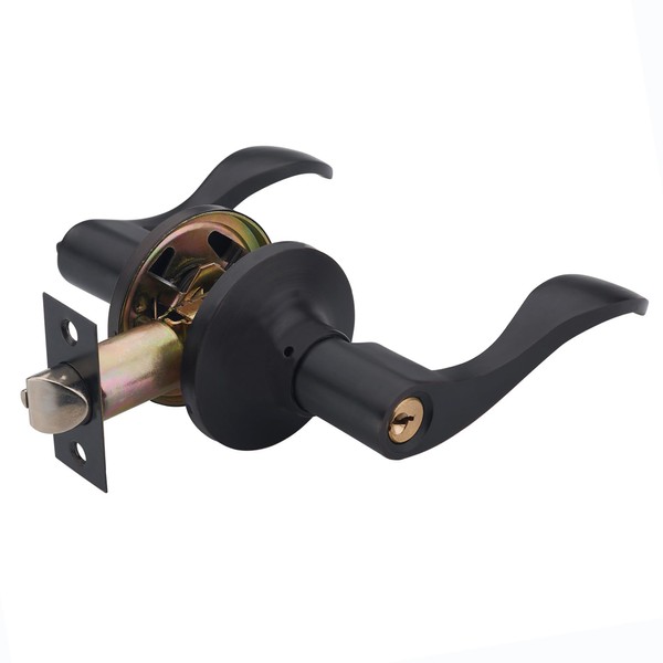 HENYIN Wave Lever Keyed Entry Door Lock/Door Knob Hardware Wave