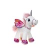 BARRADO Plush Winged Unicorn Standing (White/Pink, 34 cm)