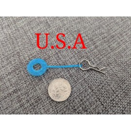 Universal 20-PCS: Thin RC BODY POST WASHERS w/ CLIPS. 1/10 SCALE, FITS TRAXXAS SLASH!
