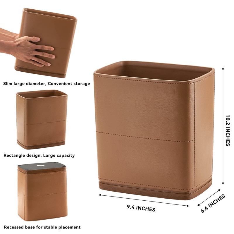 Polytree Bathroom Trash Can 1.8 Gallon(7 Liter) Small Kitchen Garbage