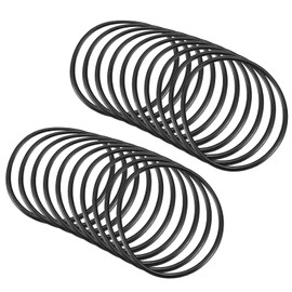 QUARKZMAN Nitrile Rubber Rings Round Washer 30 mm x 27 mm x 1.5 mm for Tap Plumbers Repair Seal Connection, Black Pack of 20