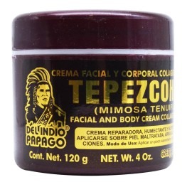 Del Indio Papago Crema 120 g con tepezcohuite, facial y corporal regenerante
