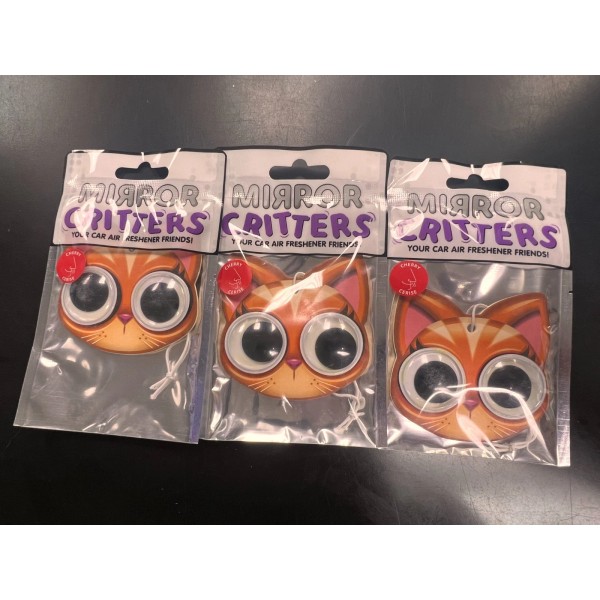 Unbranded Cat MIRROR CRITTERS air fresheners - Lot of 3
