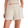 CRZ YOGA Comfy Ribbed Sweat Shorts for Women High Waisted