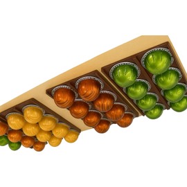 Pod Holder for Vertuo Pods | Under Cabinet or Wall Mounted Storage for Pods | Minimalist Design to Declutter Your Kitchen | MADE IN USA (Brown)