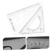 Mipcase Mini Right Angle Marking Triangle Ruler Protractor Set Precision