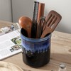 KOOV Cooking Utensil Holder, Large Ceramic Utensil Crock, Deep and