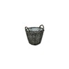 Willow plant basket with handles and insert