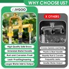 Jvgoo Garden Hose Splitter, Brass 3 Way Hose Splitter, 3/4"