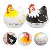 iplusmile 2pcs Cartoon Hen Timer for Cooking and Baking Mechanical