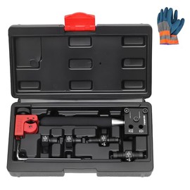 Kit de Herramientas de Abocinamiento de Línea de Freno, Herramienta SAE de 3/16 Pulgadas para Líneas de Freno, Crea una Sola Doble Burbuja para Frenos de Vehículos y Líneas Hidráulicas