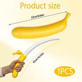 JFBNXB Banana Props, Retractable Banana Props for Role-Playing Games and Cosplay Events, 3D Printed Banana Themed Gifts for Imaginative Play, Holiday Celebrations and Costume Parties