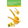 EcoQuality Heavy Duty Handheld Yellow Citrus Juice Squeezer Premium Lemon,