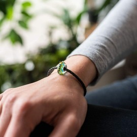 925 Sterling Silver Turquoise Murano Glas Bead Lizard Salamander 3D-Element/Blue/Green - The Model #1437 Beads