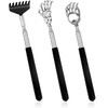 Telescoping Back Scratcher 3 Pack - Stainless Steel Extendable Scratcher
