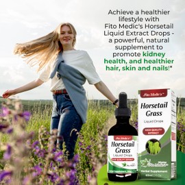 FITO MEDIC'S Lab - Horsetail, Liquid Drops Extract, Vegetarian, Non-GMO, Alcohol Free, Gluten Free Liquid, cola de Caballo.