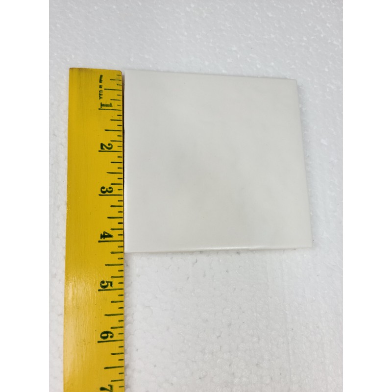 Snow White Vintage White Ceramic Tile 4.25 in Rippled Matte