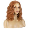 BERON Women Light Brown Short Wave Wig Girls Side Part